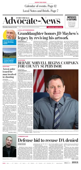 Cover of Fort Bragg Advocate-News