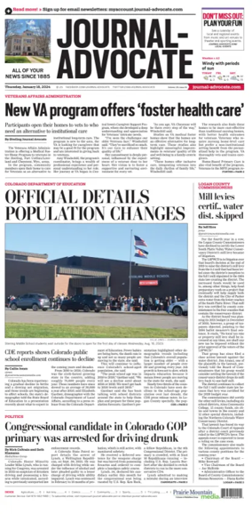 Cover of Journal-Advocate (Sterling)