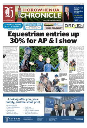 Cover of Horowhenua Chronicle