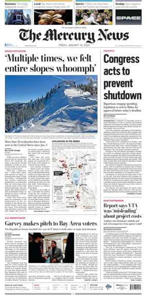 Cover of The Mercury News Weekend