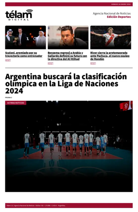 Cover of Télam - Deportes