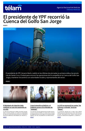 Cover of Telam - Noticias