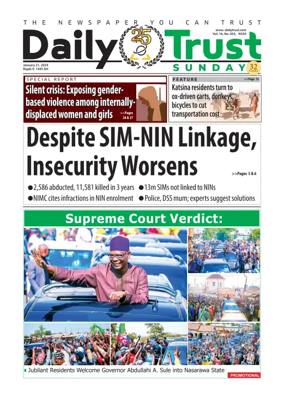 Cover of Sunday Trust