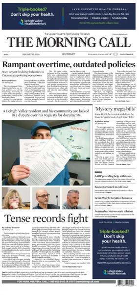 Cover of The Morning Call (Sunday)