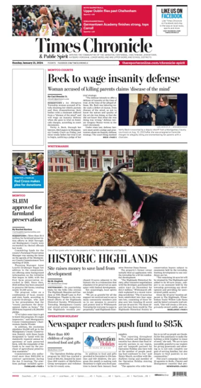 Cover of Times Chronicle