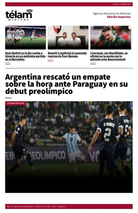 Cover of Télam - Deportes