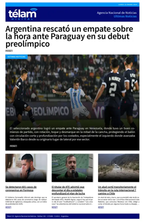 Cover of Telam - Noticias