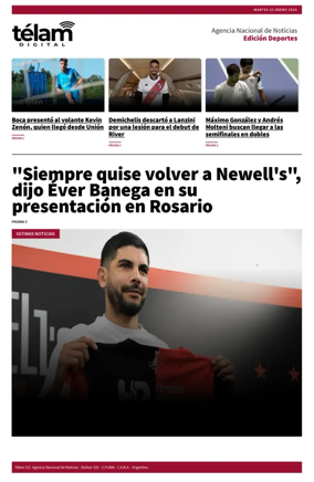 Cover of Télam - Deportes