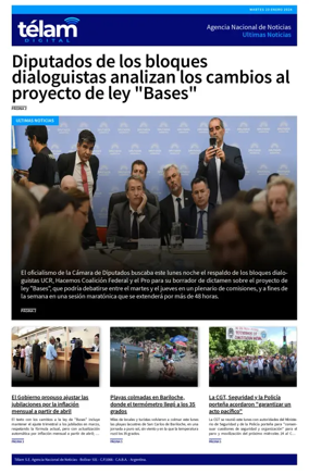 Cover of Telam - Noticias