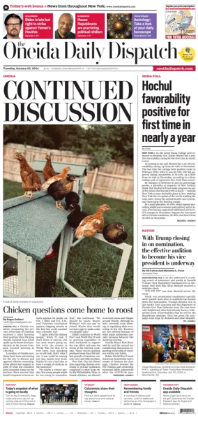 Cover of The Oneida Daily Dispatch (Oneida, NY)