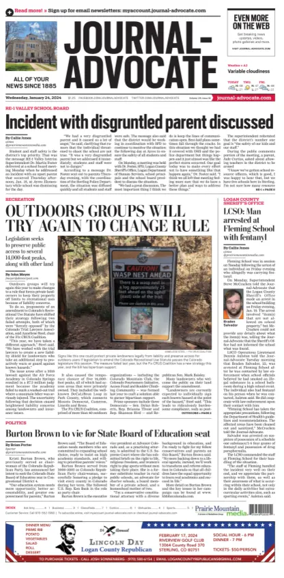 Cover of Journal-Advocate (Sterling)