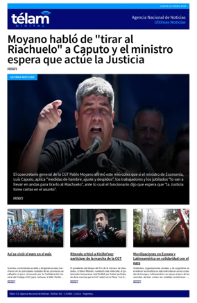 Cover of Telam - Noticias