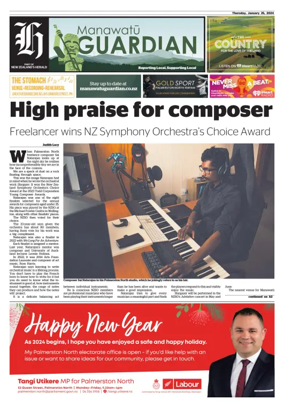 Cover of Manawatu Guardian