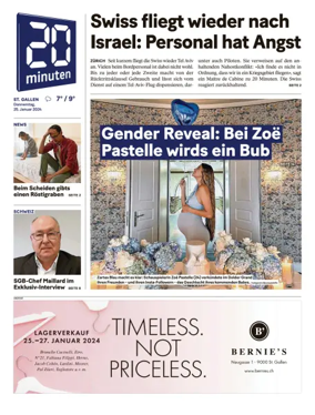 Cover of 20 Minuten - St. Gallen