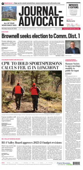 Cover of Journal-Advocate (Sterling)