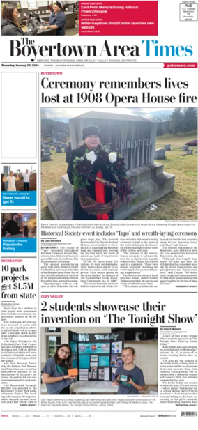 Cover of The Boyertown Area Times