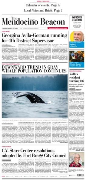 Cover of The Mendocino Beacon