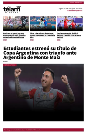 Cover of Télam - Deportes