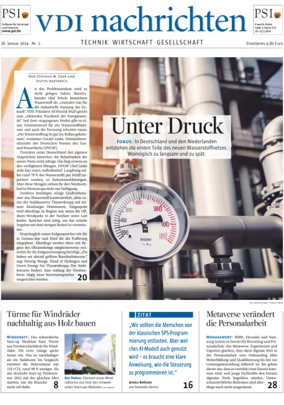 Cover of VDI Nachrichten