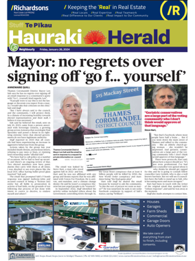 Cover of Hauraki Herald