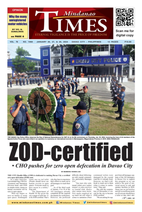 Cover of Mindanao Times