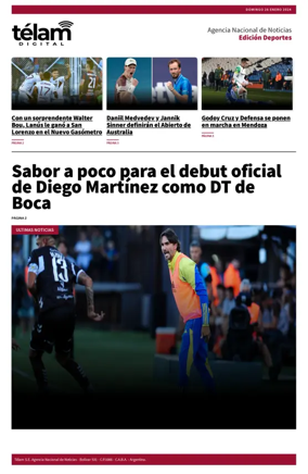 Cover of Télam - Deportes