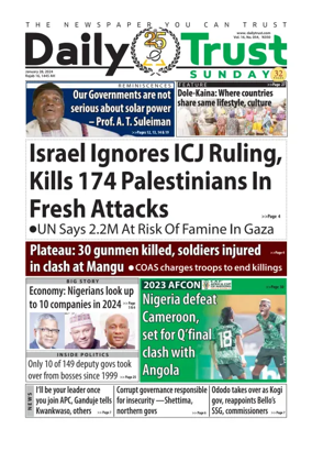 Cover of Sunday Trust