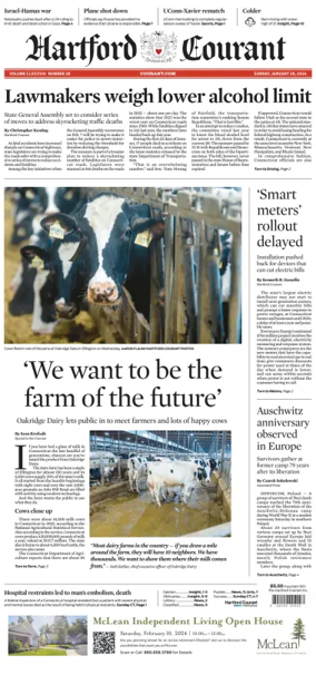 Cover of Hartford Courant (Sunday)