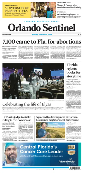 Cover of Orlando Sentinel (Sunday)