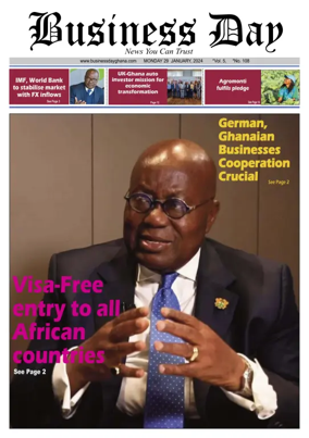 Cover of Business Day (Ghana)