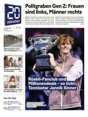 Cover of 20 Minuten - St. Gallen