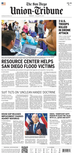 Cover of San Diego Union-Tribune