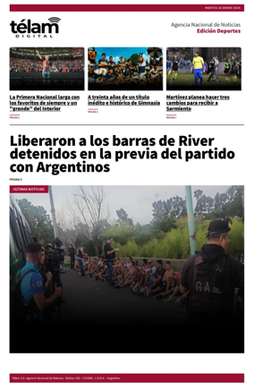 Cover of Télam - Deportes