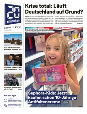 Cover of 20 Minuten - St. Gallen