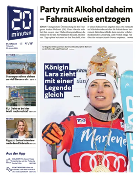 Cover of 20 Minuten - St. Gallen