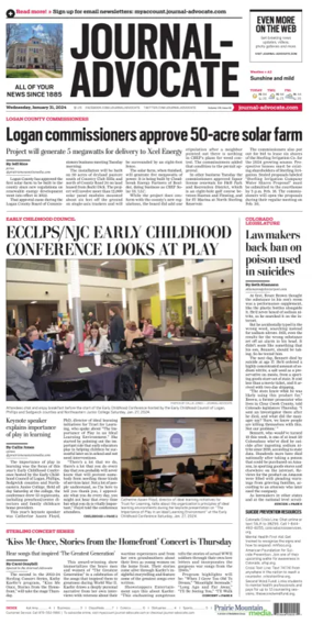 Cover of Journal-Advocate (Sterling)