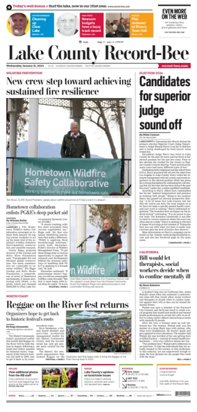 Cover of Lake County Record-Bee