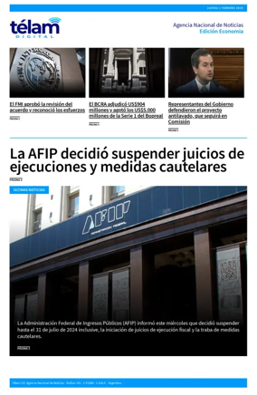 Cover of Telam - Negocios