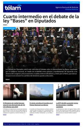 Cover of Telam - Noticias