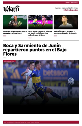 Cover of Télam - Deportes