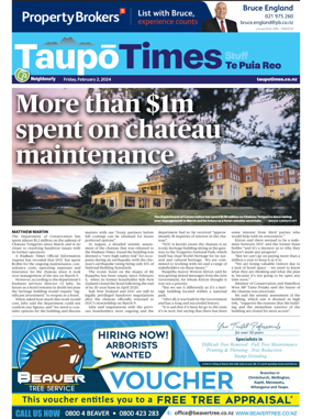 Cover of Taupo Times