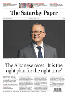 Cover of The Saturday Paper