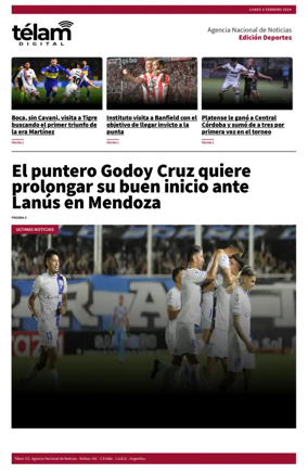 Cover of Télam - Deportes