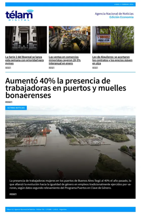 Cover of Telam - Negocios