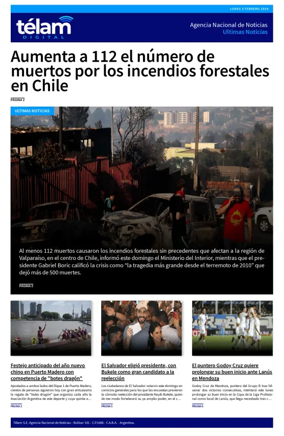Cover of Telam - Noticias
