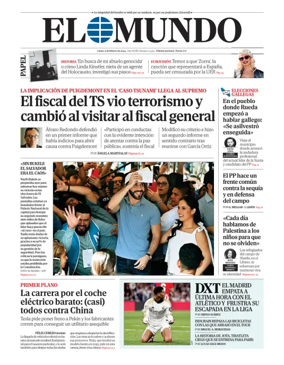 Cover of El Mundo Primera Edición Int