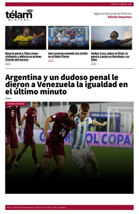 Cover of Télam - Deportes
