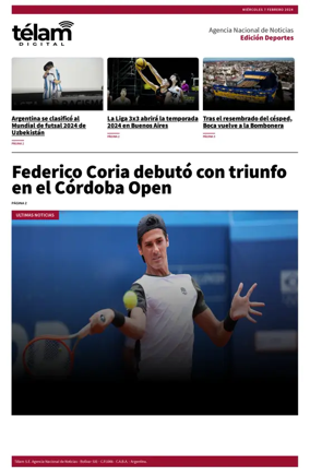 Cover of Télam - Deportes