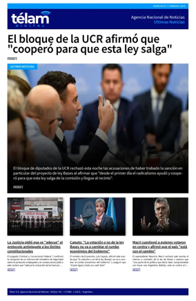 Cover of Telam - Noticias