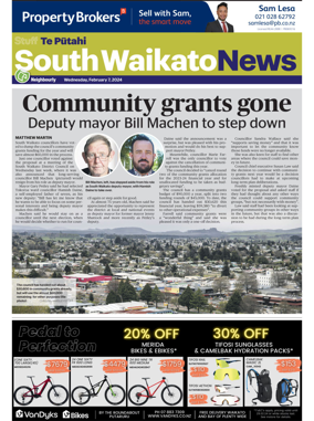 Cover of South Waikato News